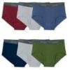 Fruit of the Loom Men’s Underwear Briefs, Tag Free & Moisture Wicking(White)