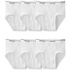Fruit of the Loom Men’s Underwear Briefs, Tag Free & Moisture Wicking(White)