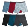 Fruit of the Loom Men’s 4-way Stretch Boxer Briefs | Lightweight & Moisture Wicking Underwear | Long Leg, Regular Leg & Trunk(Long Leg – Micro Stretch – Colors May Vary)