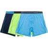 Fruit of the Loom Men’s 4-way Stretch Boxer Briefs | Lightweight & Moisture Wicking Underwear | Long Leg, Regular Leg & Trunk(Regular Leg – Loose Fit Cooling Channels – Colors May Vary)