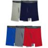 Fruit of the Loom Men’s Coolzone Boxer Briefs, Moisture Wicking & Breathable(5 Pack – Assorted Colors)