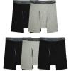Fruit of the Loom Men’s Coolzone Boxer Briefs, Moisture Wicking & Breathable(5 Pack – Black/Gray)