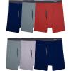 Fruit of the Loom Men’s Coolzone Boxer Briefs, Moisture Wicking & Breathable(6 Pack – Covered Waistband)