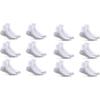 Fruit of the Loom Men’s Dual Defense Ankle Socks, Odor Protection with Half Cushion, Multi-Packs(Ankle – 12 Pack – White)