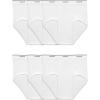 Fruit of the Loom Men’s Underwear Briefs, Tag Free & Moisture Wicking(6 Pack – White – Big Man)