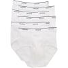 Fruit of the Loom Men’s Underwear Briefs, Tag Free & Moisture Wicking(White)
