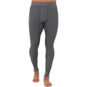 Fruit of The Loom Mens Recycled Premium Waffle Thermal Underwear Long Johns Bottom (1, 2, 3, and 4 Packs)(Greystone Heather – 1 Pack)