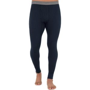 Fruit of The Loom Mens Recycled Premium Waffle Thermal Underwear Long Johns Bottom (1, 2, 3, and 4 Packs)(Navy – 1 Pack)