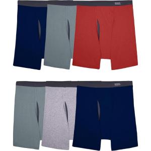 Fruit of the Loom Men’s Coolzone Boxer Briefs, Moisture Wicking & Breathable(6 Pack – Covered Waistband)