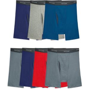 Fruit of the Loom Men’s Coolzone Boxer Briefs, Moisture Wicking & Breathable(7 Pack – Assorted Colors)