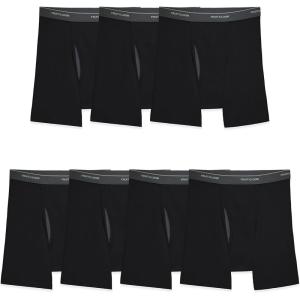 Fruit of the Loom Men’s Coolzone Boxer Briefs, Moisture Wicking & Breathable(7 Pack – Black)