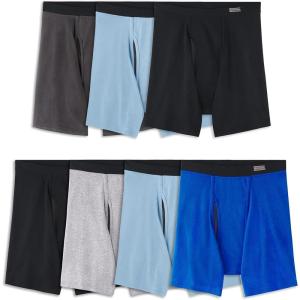 Fruit of the Loom Men’s Coolzone Boxer Briefs, Moisture Wicking & Breathable(7 Pack – Covered Waistband)