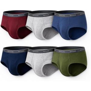 Fruit of the Loom Men’s Underwear Briefs, Tag Free & Moisture Wicking(6 Pack – Assorted)