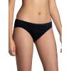 Fruit of the Loom Women’s Eversoft Cotton Underwear Multipacks, Tag Free & Breathable, Available in Plus Size(Bikini – Black)