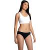 Fruit of the Loom Women’s Eversoft Cotton Underwear Multipacks, Tag Free & Breathable, Available in Plus Size(Bikini – Black)