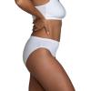 Fruit of the Loom womens Breathable Underwear, Moisture Wicking Keeps You Cool & Comfortable, Available in Plus Size(Micro Mesh – Hi Cut – 6 Pack – Colors May Vary)