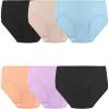 Fruit of the Loom womens Breathable Underwear, Moisture Wicking Keeps You Cool & Comfortable, Available in Plus Size(Cooling Stripes – Brief – 6 Pack – Colors May Vary)