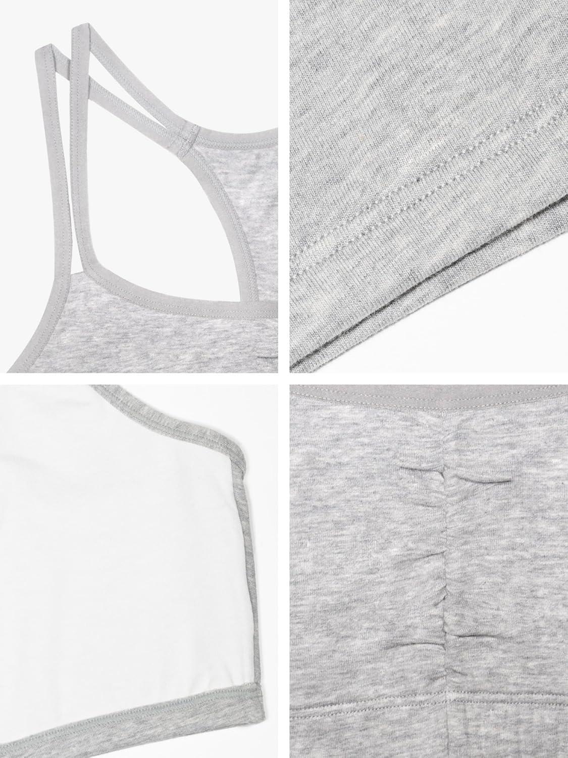 image:imageFruit of the Loom Womens Spaghetti Strap Cotton Sports Bra AllDay Comfort amp Easy MovementAssortedMulticolor