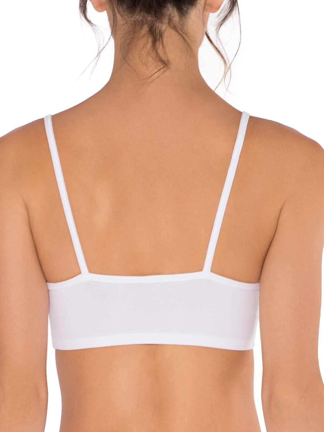 image:imageFruit of the Loom Womens Spaghetti Strap Cotton Sports Bra AllDay Comfort amp Easy MovementCharcoal HeatherWhiteIsazure