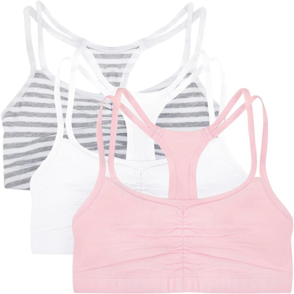 image:imageFruit of the Loom Womens Spaghetti Strap Cotton Sports Bra AllDay Comfort amp Easy MovementAssortedMulticolor