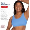 Fruit of the Loom Women’s Built Up Tank Style Sports Bra Value Pack(Cornflower/Grey/Black/Lilac/White/Heather Grey)