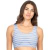 Fruit of the Loom Women’s Built Up Tank Style Sports Bra Value Pack(Cottage Stripes/Skipper Blue/Grey Heather/White)