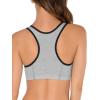 Fruit of the Loom Women’s Built Up Tank Style Sports Bra Value Pack(Heather Grey W. Black/White/Black/Heather Grey W. Black/White/Black)