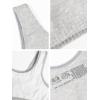Fruit of the Loom Women’s Built Up Tank Style Sports Bra Value Pack(Modern Tapestry/White/Aruba Blue/Dutch Blue)