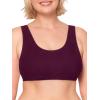 Fruit of the Loom Women’s Built Up Tank Style Sports Bra Value Pack(Purple/White/Lilac/Grey)
