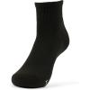 Fruit of the Loom Womens Everyday Basics Socks, Breathable with Half Cushion (Multi-Packs)(Ankle – 8 Pack – Black)