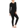 Fruit of the Loom Women’s Micro Waffle Premium Thermal Set(Black)