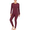 Fruit of the Loom Women’s Micro Waffle Premium Thermal Set(Merlot Heather)
