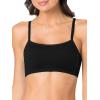 Fruit of the Loom Women’s Spaghetti Strap Cotton Sports Bra – All-Day Comfort & Easy Movement(Black/White/Heather Grey)