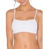 Fruit of the Loom Women’s Spaghetti Strap Cotton Sports Bra – All-Day Comfort & Easy Movement(Charcoal Heather/White/Isazure)