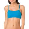 Fruit of the Loom Women’s Spaghetti Strap Cotton Sports Bra – All-Day Comfort & Easy Movement(Charcoal Heather/White/Isazure)