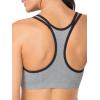Fruit of the Loom Women’s Spaghetti Strap Cotton Sports Bra – All-Day Comfort & Easy Movement(Grey Heather/Navy Heather/Black)