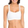 Fruit of the Loom Women’s Spaghetti Strap Cotton Sports Bra – All-Day Comfort & Easy Movement(Petite Modern Camo/White/Black)