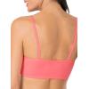 Fruit of the Loom Women’s Spaghetti Strap Cotton Sports Bra – All-Day Comfort & Easy Movement(Pin Dot/Popsicle Pink/White)