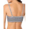 Fruit of the Loom Women’s Spaghetti Strap Cotton Sports Bra – All-Day Comfort & Easy Movement(Skinny Stripe/Black/Mint Chip)
