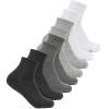 Fruit of the Loom Womens Everyday Basics Socks, Breathable with Half Cushion (Multi-Packs)(Ankle – 8 Pack – Assorted)