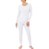 Fruit of the Loom Women’s Micro Waffle Premium Thermal Set(White)