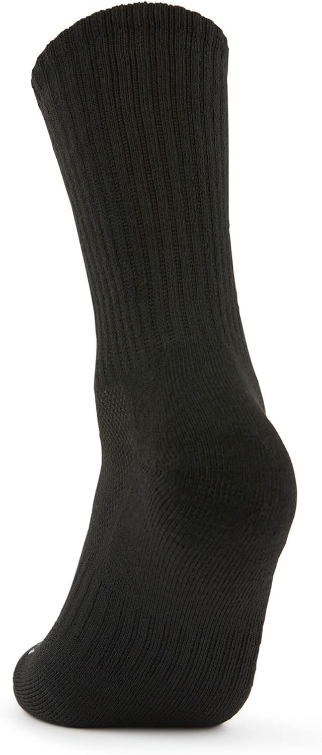 image:imageFruit of the Loom Boys Coolzone Socks Breathable with Half Cushion MultiPacksCrew 8 Pack Black