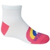 Fruit of the Loom Girl’s Everyday Essential Soft Cushion Socks(White  Pink  Blue  Purple)