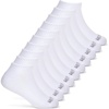 Fruit of the Loom Girl’s Everyday Essential Soft Cushion Socks(No Show – 10 Pack – White)