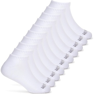 Fruit of the Loom Girl’s Everyday Essential Soft Cushion Socks(No Show – 10 Pack – White)