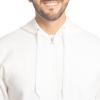 Fruit of The Loom Sweats à Capuche en Polaire Eversoft pour Homme, Fermeture éclair intégrale – Blanc, M