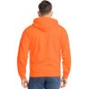 Fruit of the Loom EverSoft Sweat à Capuche zippé en Polaire Unisexe pour Adulte, Fermeture éclair intégrale Orange de sécurité, X-Large