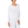 Fruit of the Loom Micro Waffle Premium Thermal Crew Top Haut de Pijama Femme(Blanc)