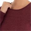 Fruit of the Loom Micro Waffle Premium Thermal Crew Top Haut de Pijama Femme(Merlot Heather)