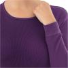 Fruit of the Loom Micro Waffle Premium Thermal Crew Top Haut de Pijama Femme(Violet)